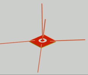 Fig.7 Antena irradiante de &frac14; de longitud de onda